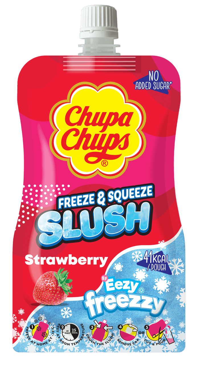 Chupa Chups Freeze & Squeeze Slush - Strawberry (250ml) (UK)