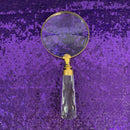 Clear Handle Magnifying Glass | Handheld Decorative Magnifier | 9"x 4"