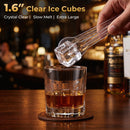 Countertop Ice Maker with 1.6" Clear Ice Cubes - 26 lbs/Day