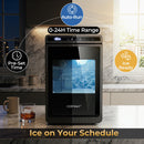 Countertop Ice Maker with 1.6" Clear Ice Cubes - 26 lbs/Day