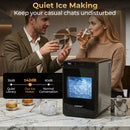 Countertop Ice Maker with 1.6" Clear Ice Cubes - 26 lbs/Day