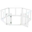 Clear Plastic Dog Playpen with Door - 8 Panel