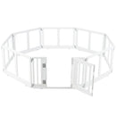 Clear Plastic Dog Playpen with Door - 8 Panel