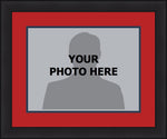 MLB Baseball Photo Picture Frame Kit - Cleveland Indians (Red Matting, Navy Trim)