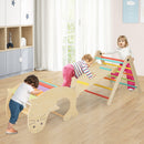 7-in-1 Indoor Climbing Toys for Toddlers with Reversible Ramp
