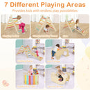 7-in-1 Indoor Climbing Toys for Toddlers with Reversible Ramp