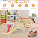 7-in-1 Indoor Climbing Toys for Toddlers with Reversible Ramp