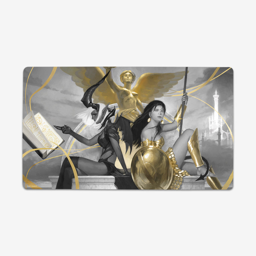 Gold and Stone Playmat