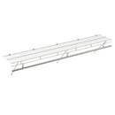 Closet Shelves Wall Mounted with Hanging Rod for Laundry Room