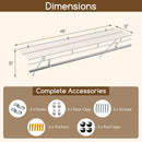 Closet Shelves Wall Mounted with Ventilated Metal Wire Shelving Kit