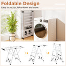 Clothes Drying Rack with Height Adjustable Wings