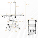 Clothes Drying Rack with 6-Level Adjustable Height