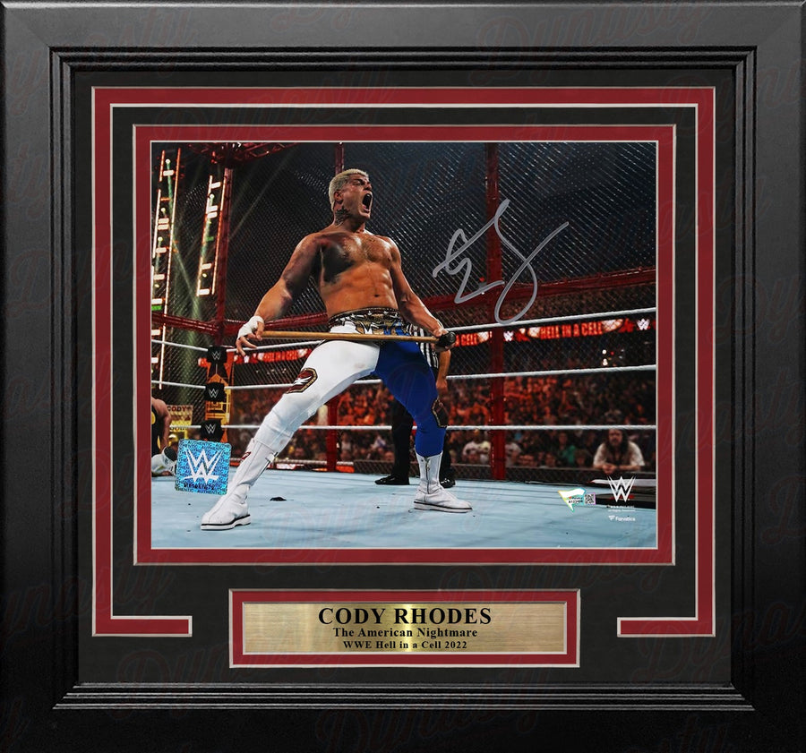 Cody Rhodes Hell in a Cell with a Sledgehammer Autographed 8