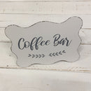 Coffee Bar Sign | Rustic Metal Sign Decor | Decorative Tabletop  Display | 10" x 8"