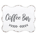 Coffee Bar Sign | Rustic Metal Sign Decor | Decorative Tabletop  Display | 10" x 8"