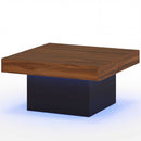 Coffee Table Accent Table with LED Lights and Dynamic Modes