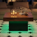 Coffee Table Accent Table with LED Lights and Dynamic Modes
