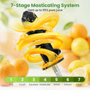 Cold Press Juicer Machine with 95% Juice Yield - Silver