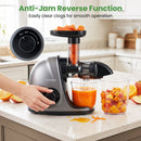 Cold Press Juicer Machine with 95% Juice Yield - Silver