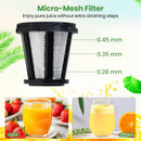 Cold Press Juicer Machine with 95% Juice Yield - Silver