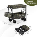 Collapsible Wagon with Removable Canopy and Detachable Storage Bag