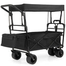 Collapsible Wagon with Removable Canopy and Adjustable Handles