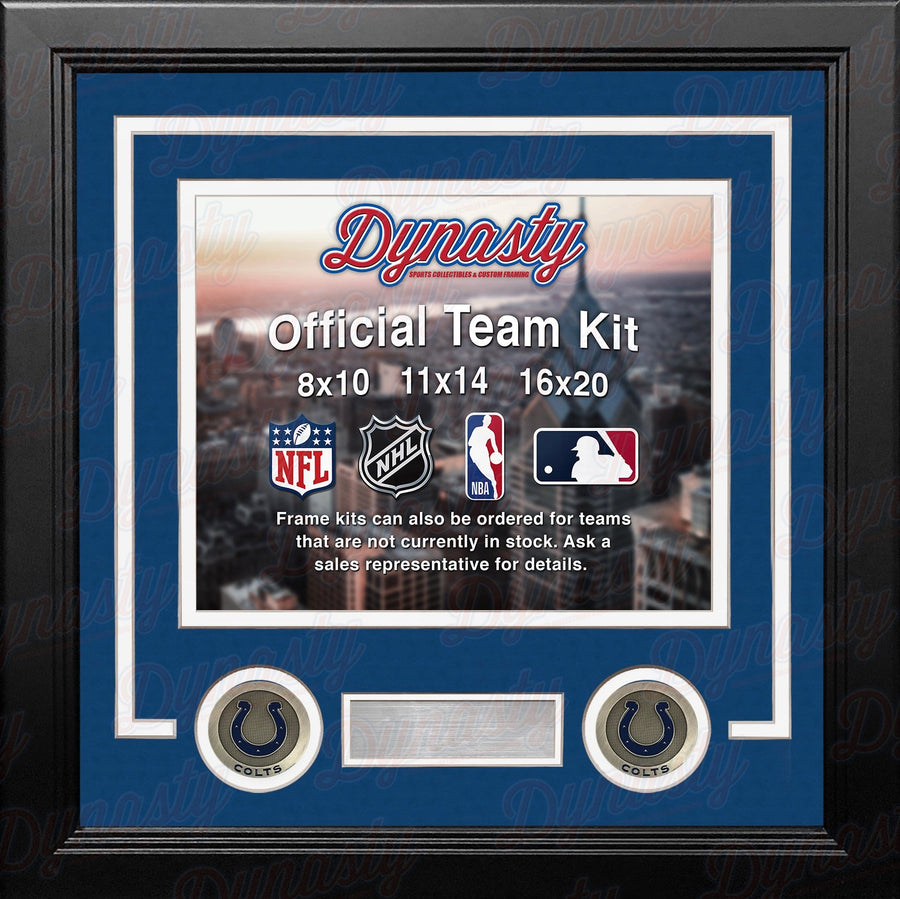 Indianapolis Colts Custom NFL Football 11x14 Picture Frame Kit (Multiple Colors)