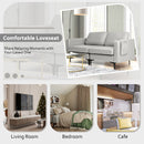 Modern Loveseat Sofa Couch with Side Storage Pocket and Sponged Padded Seat Cushions