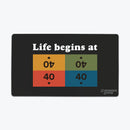 Life Begins at 40 Playmat