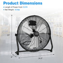 Commercial Dehumidifier and Heavy‑Duty Metal Floor Fan Combo