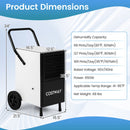 Commercial Dehumidifier and Heavy‑Duty Metal Floor Fan Combo