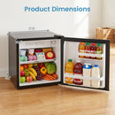 Compact Mini Fridge with 7-Level Thermostat - 1.7 Cu Ft