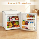 Compact Mini Fridge with 7-Level Thermostat - 1.7 Cu Ft