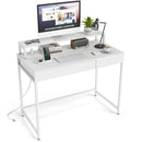 Compact Office Desk with Removable Monitor Shelf & Drawer