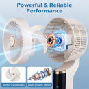Compact Oscillating Standing Fan with 70° Oscillation and 90° Tilt for Home Office