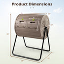 Compost Tumbler 37.5 Gallon Large Outdoor Compost Bin