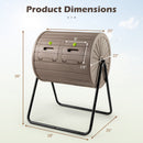 Compost Tumbler 37.5 Gallon Large Outdoor Compost Bin