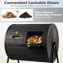 Compost Tumbler 37.5 Gallon Large Outdoor Compost Bin