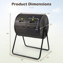 Compost Tumbler 37.5 Gallon Large Outdoor Compost Bin