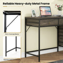 Computer Desk with 5 Drawers Home Office Desk with Side File Cabinet