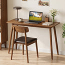 Writing Desk with Rubber Wood Legs and Spacious Tabletop
