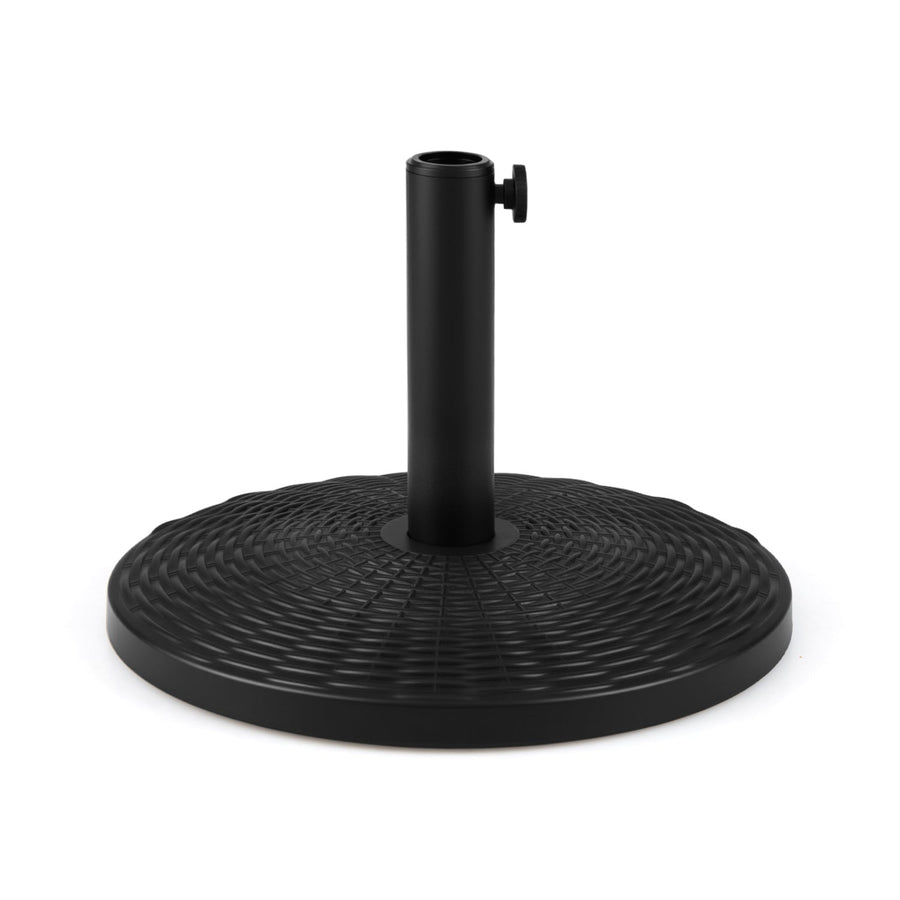 Concrete Patio Umbrella Base with Rattan Pattern for Lawn