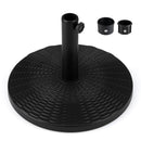 Concrete Patio Umbrella Base with Rattan Pattern for Lawn