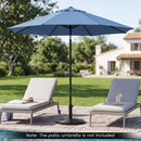 Concrete Patio Umbrella Base with Rattan Pattern for Lawn