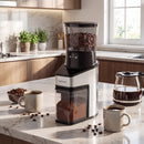 Conical Burr Coffee Grinder with 60 Precise Grinding Settings and Digital Display