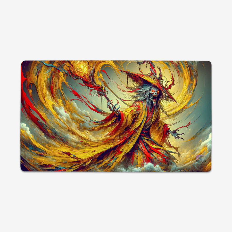 Yellow Zombie Mage Playmat