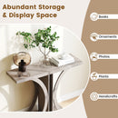 Console Table 39.5 Inch Rectangular Entryway Table with Geometric Frame