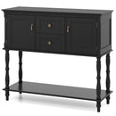 Console Table with 2 Drawers and Storage Cabinets