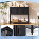 Console Table with 2 Drawers and Storage Cabinets