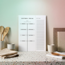 Control Freak Weekly List Notepad | 8.5" x 11" Desk Planner